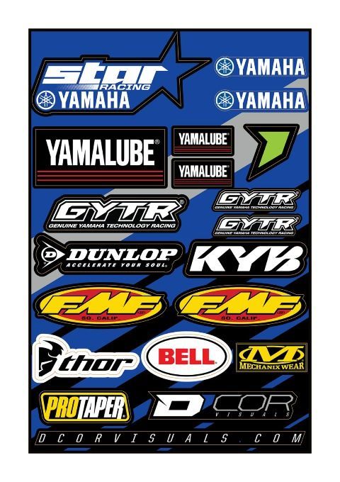 D'COR Visuals Star Yamaha Decal Sheet undefined
