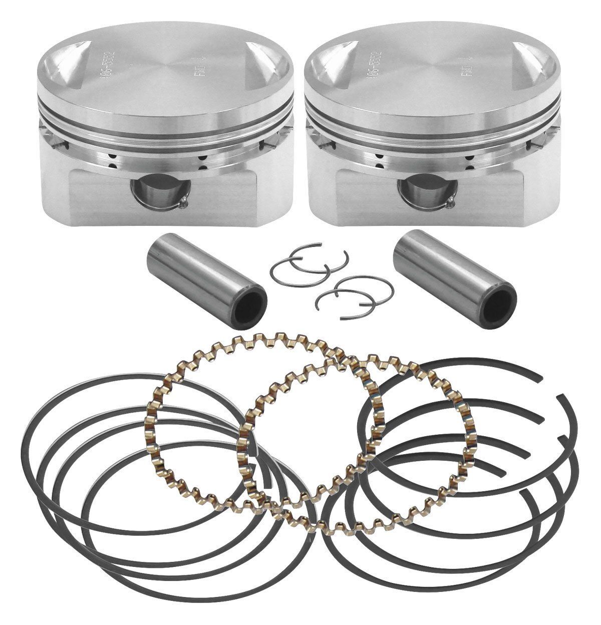S&S Cycle 3.5" Bore Stroker Piston Kit For Harley EVO 1984-2000 undefined