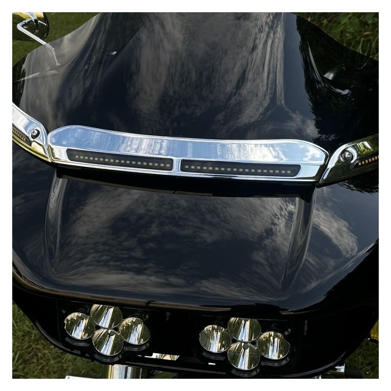 Custom Dynamics LED Windshield Trim For Harley Road Glide 2015-2025 N/A