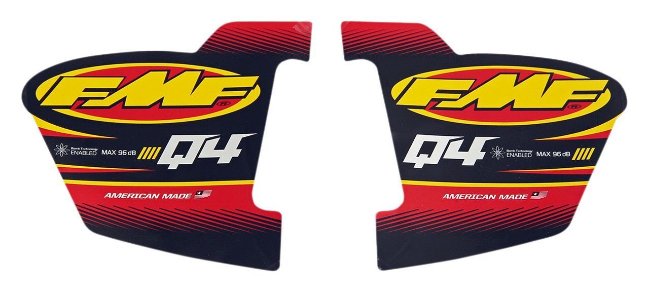 FMF Replacement Exhaust Decals Q4 Wrap