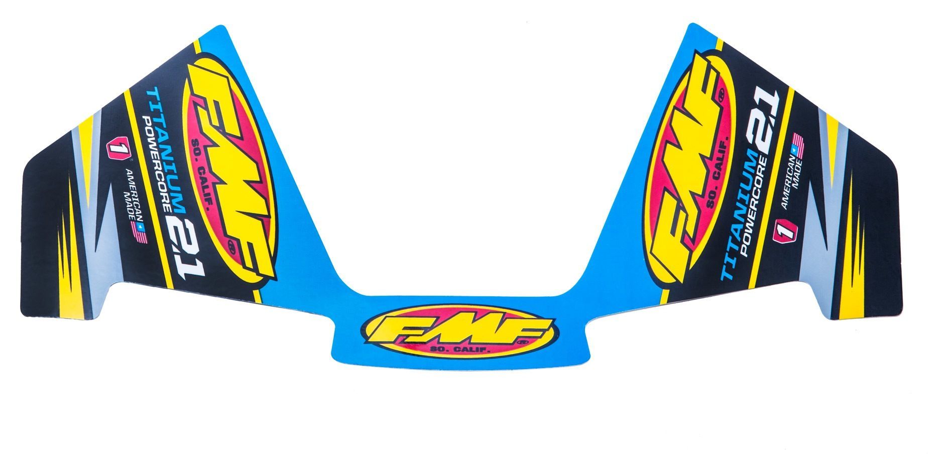 FMF Replacement Exhaust Decals Titanium Powercore 2.1 Mylar Decal