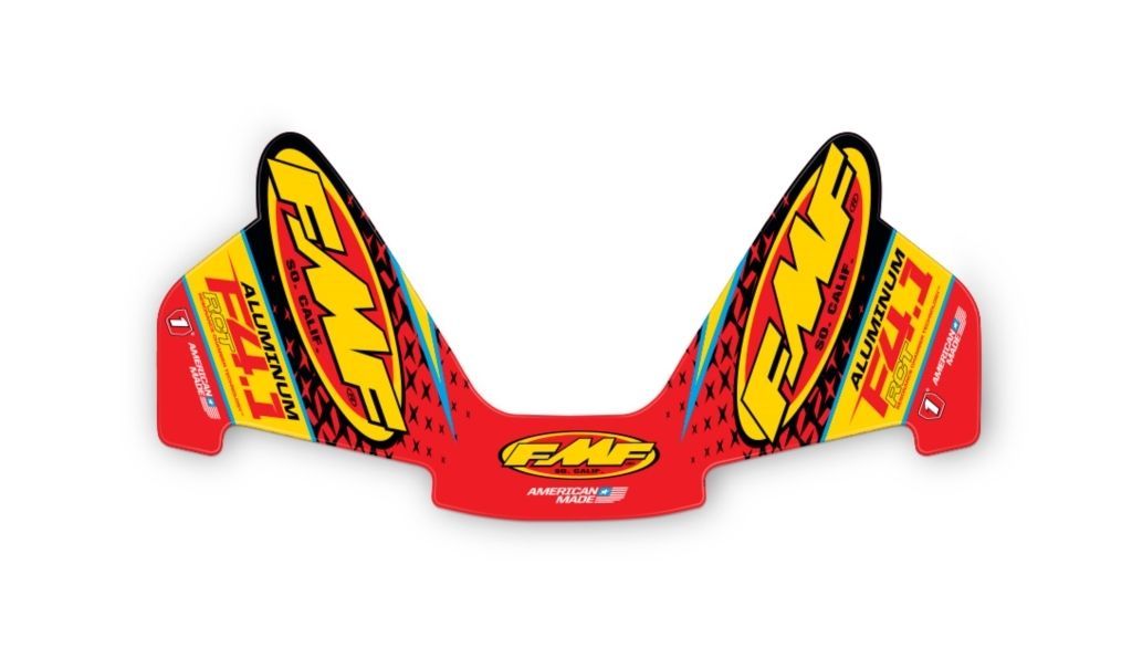 FMF Replacement Exhaust Decals Factory 4.1 Aluminum RCT Wrap