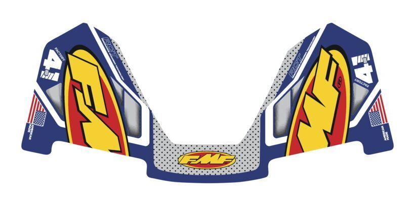 FMF Replacement Exhaust Decals Factory 4.1 Colorways 2020 Logo Kit Blue