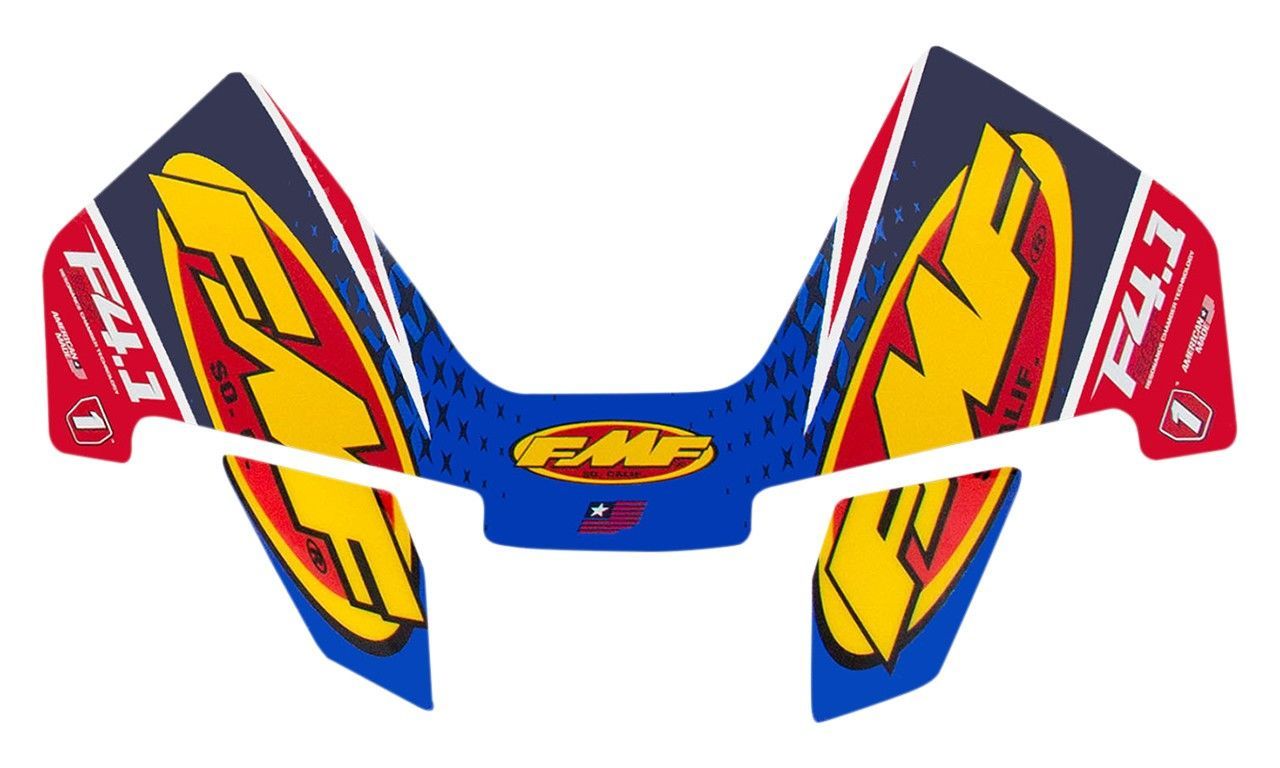 FMF Replacement Exhaust Decals Factory 4.1 MXON USA Wrap
