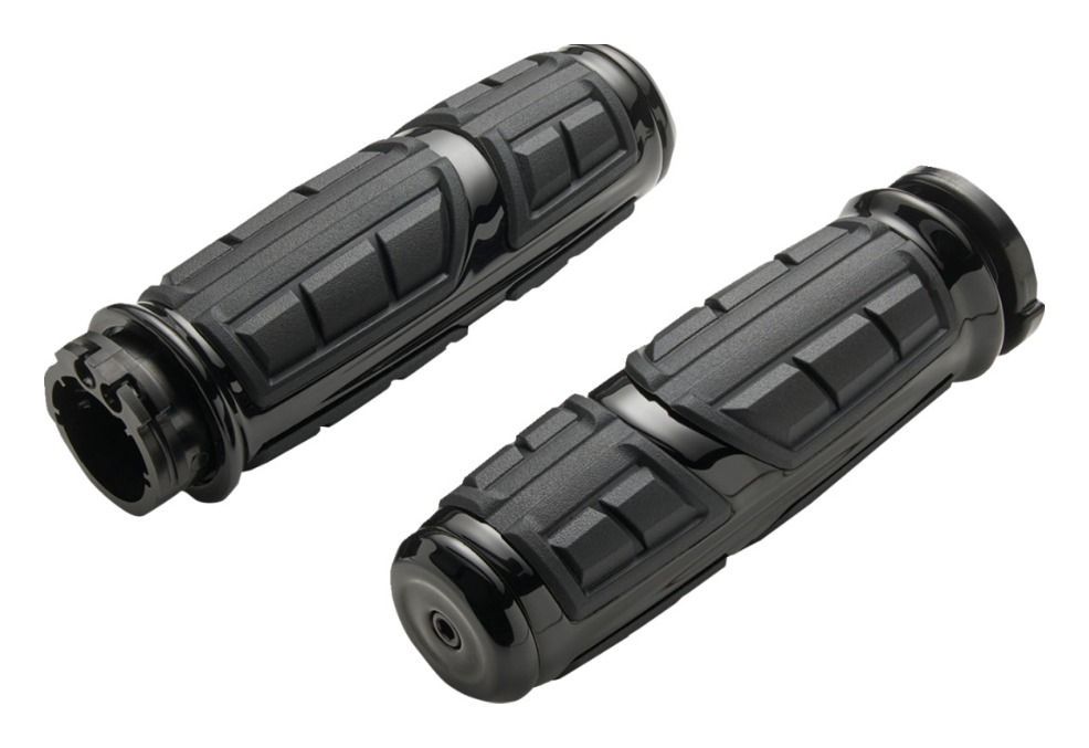 Ciro Chicane Grips For Harley With Dual Cable Throttle N/A