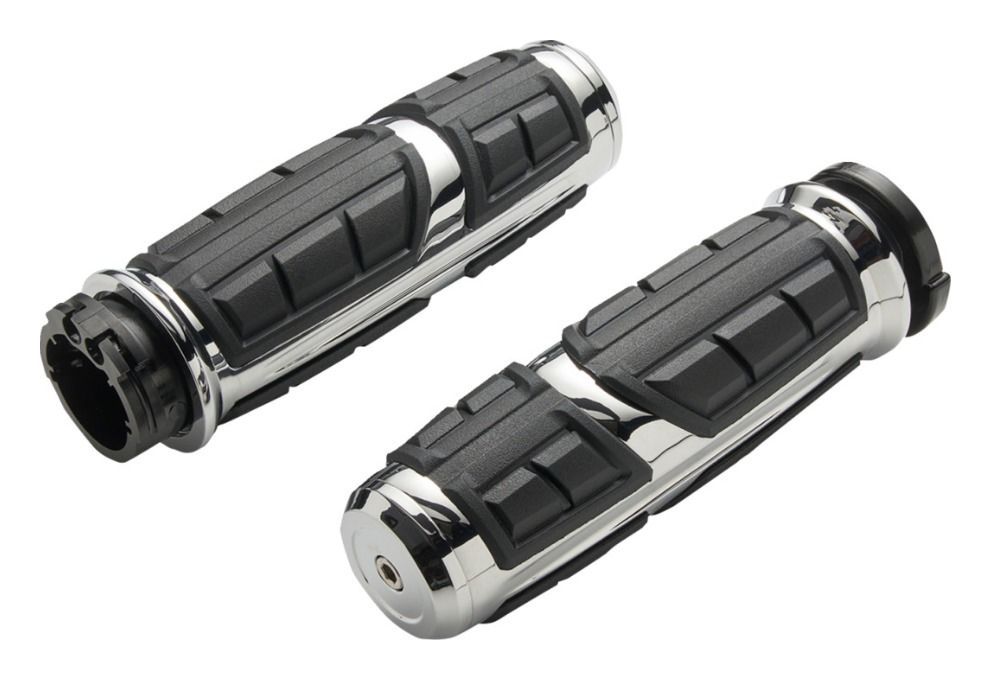 Ciro Chicane Grips For Harley With Dual Cable Throttle N/A