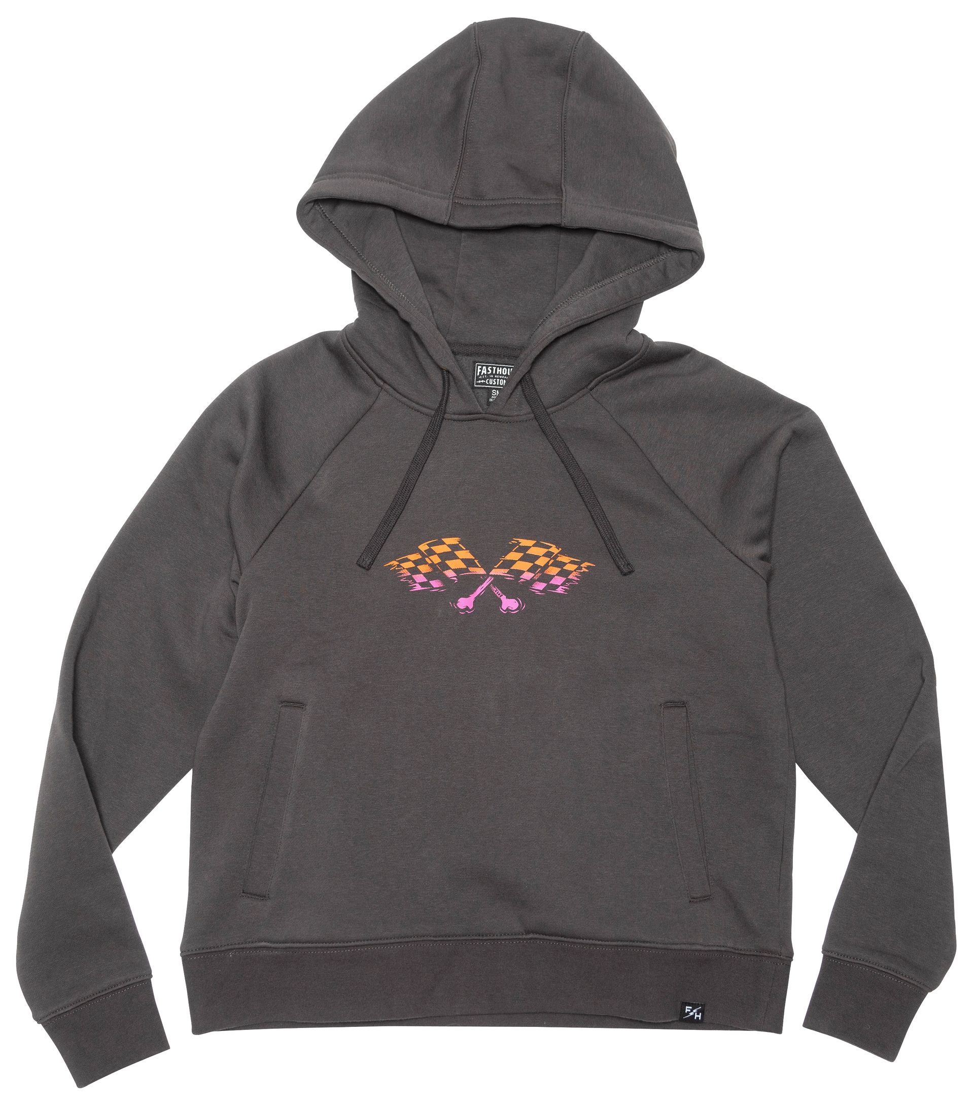 FastHouse WMN SUNSTRCK HDPLLOVR BLK 2X