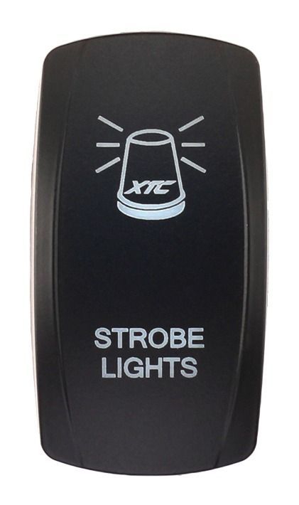 XTC Power Products Dash Switch Rocker Face - Strobe Light undefined