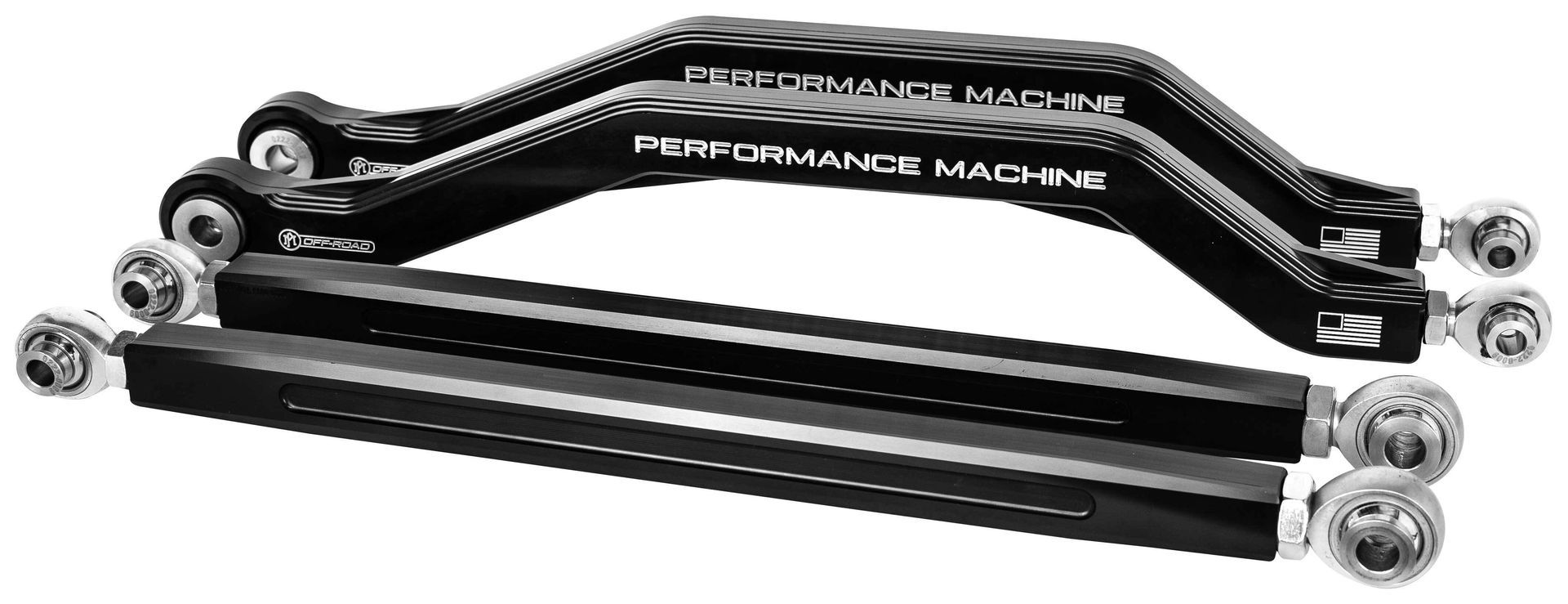 Performance Machine Off-Road High Clearance Radius Rods Polaris RZR Turbo S 2018-2021 N/A