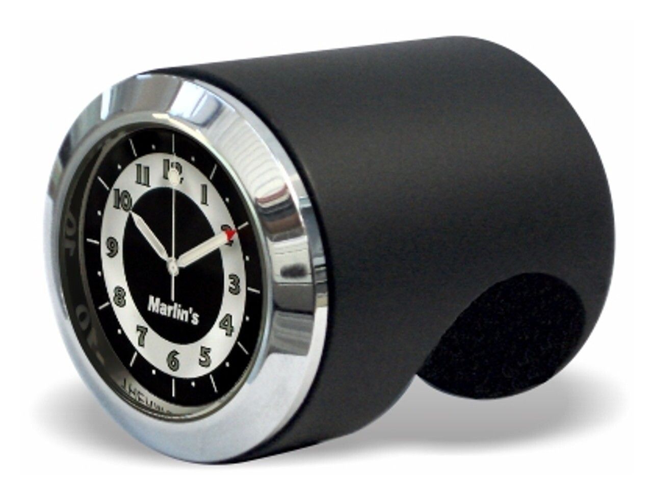 Marlin's Talon Handlebar Mount Clock / Thermometer Black / 1-1/4" Bars