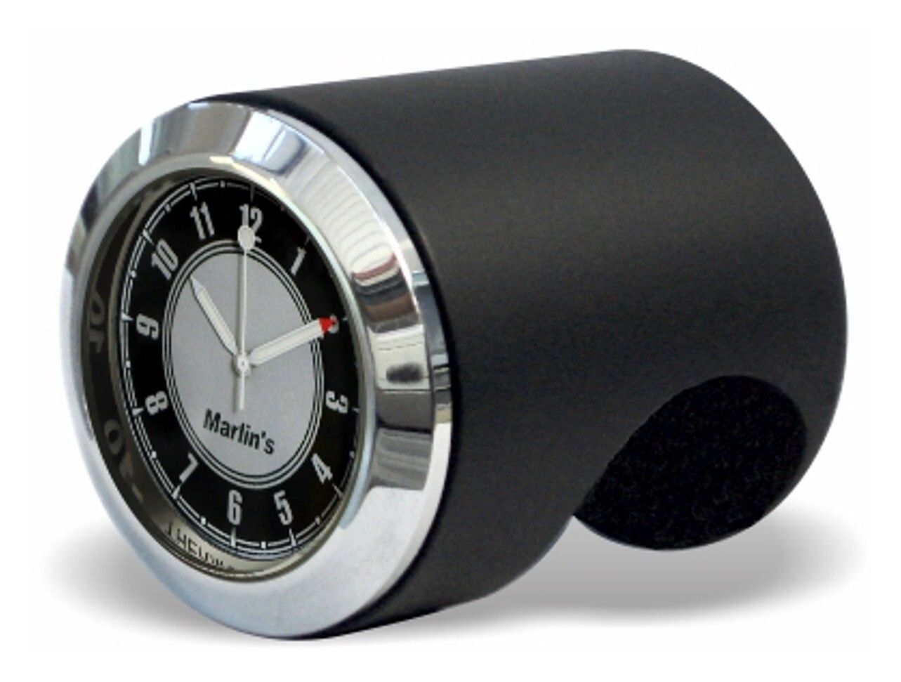 Marlin's Talon Handlebar Mount Clock / Thermometer Black / 1-1/4" Bars