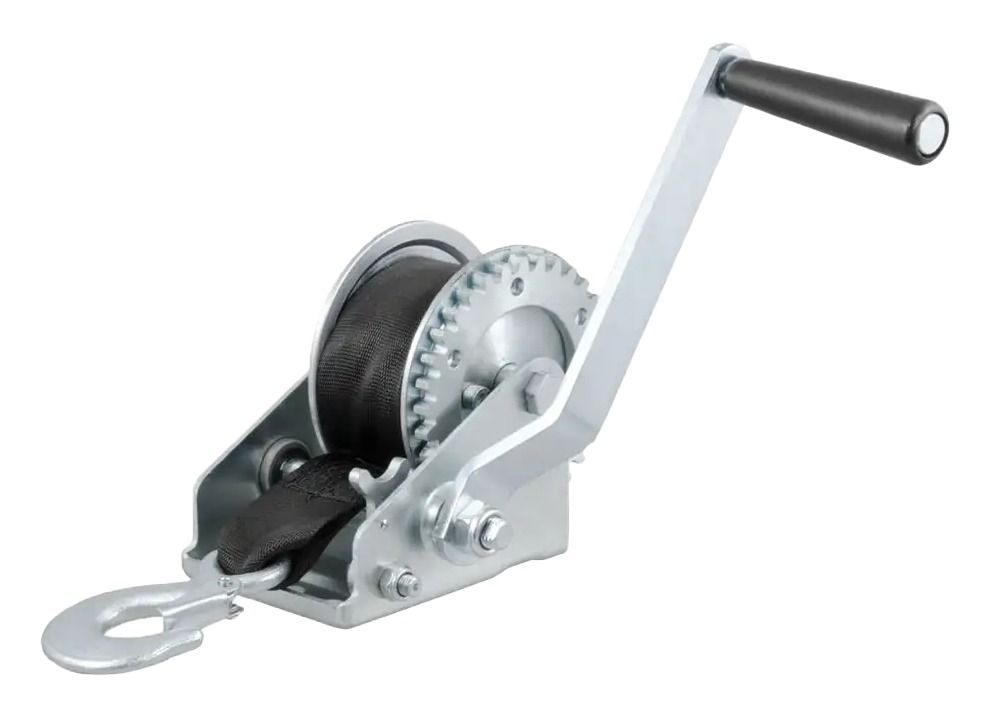 Curt Hand Crank Winch w/ 15' Strap undefined