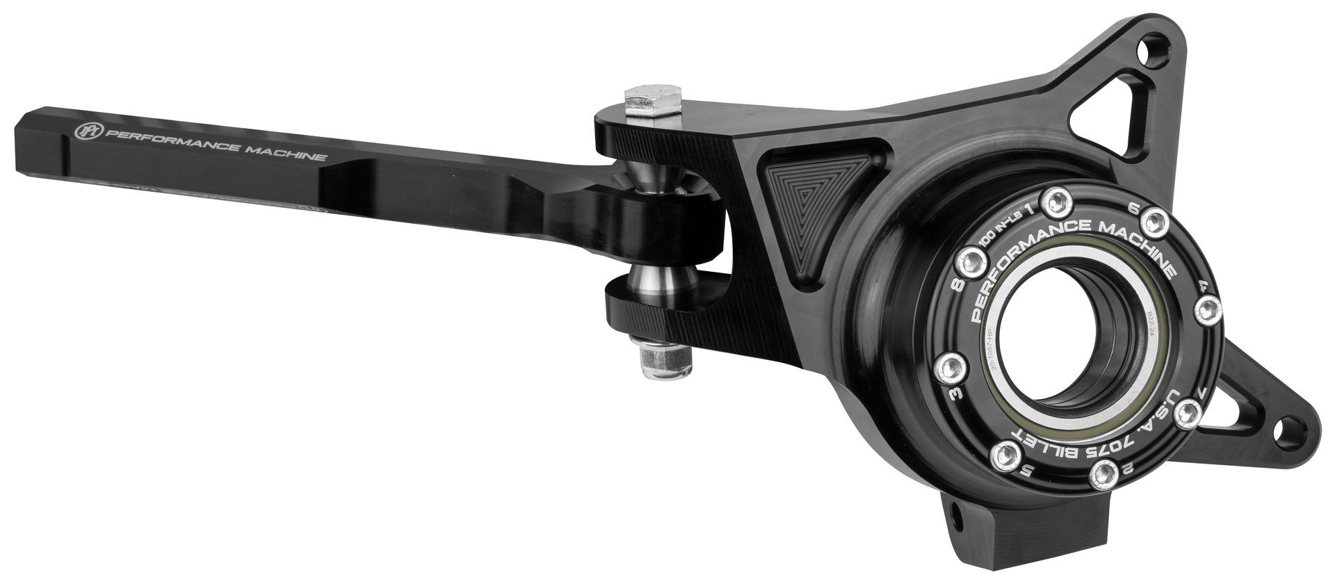 Performance Machine Off-Road Front Steering Knuckles Polaris RZR Turbo S 2018-2021 Front Right incl. Tie Rod