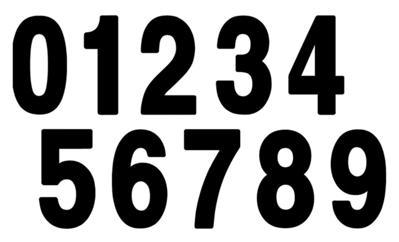 Factory Effex Pro Numbers Black 5 7"