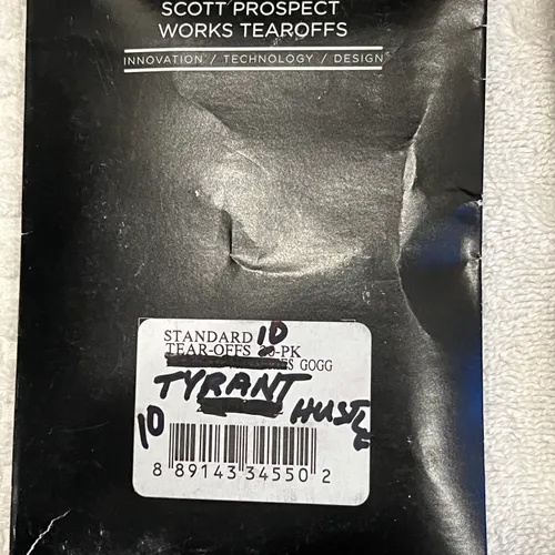Scott Hustle / Tyrant Lenses and Tear Offs