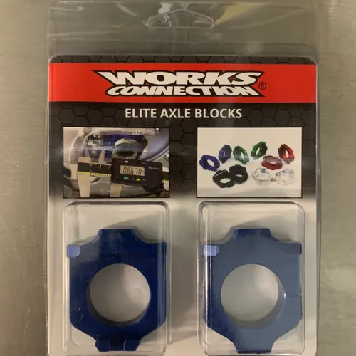 Works Connection Elite Axle Blocks Kawasaki