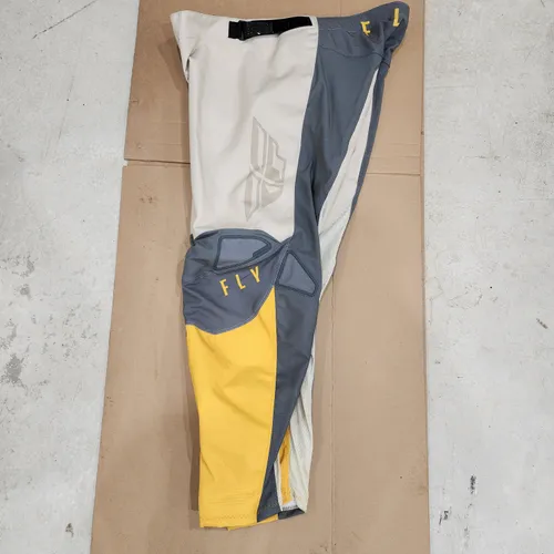 Fly Racing Kinetic Pant Yellow Tan Size 40