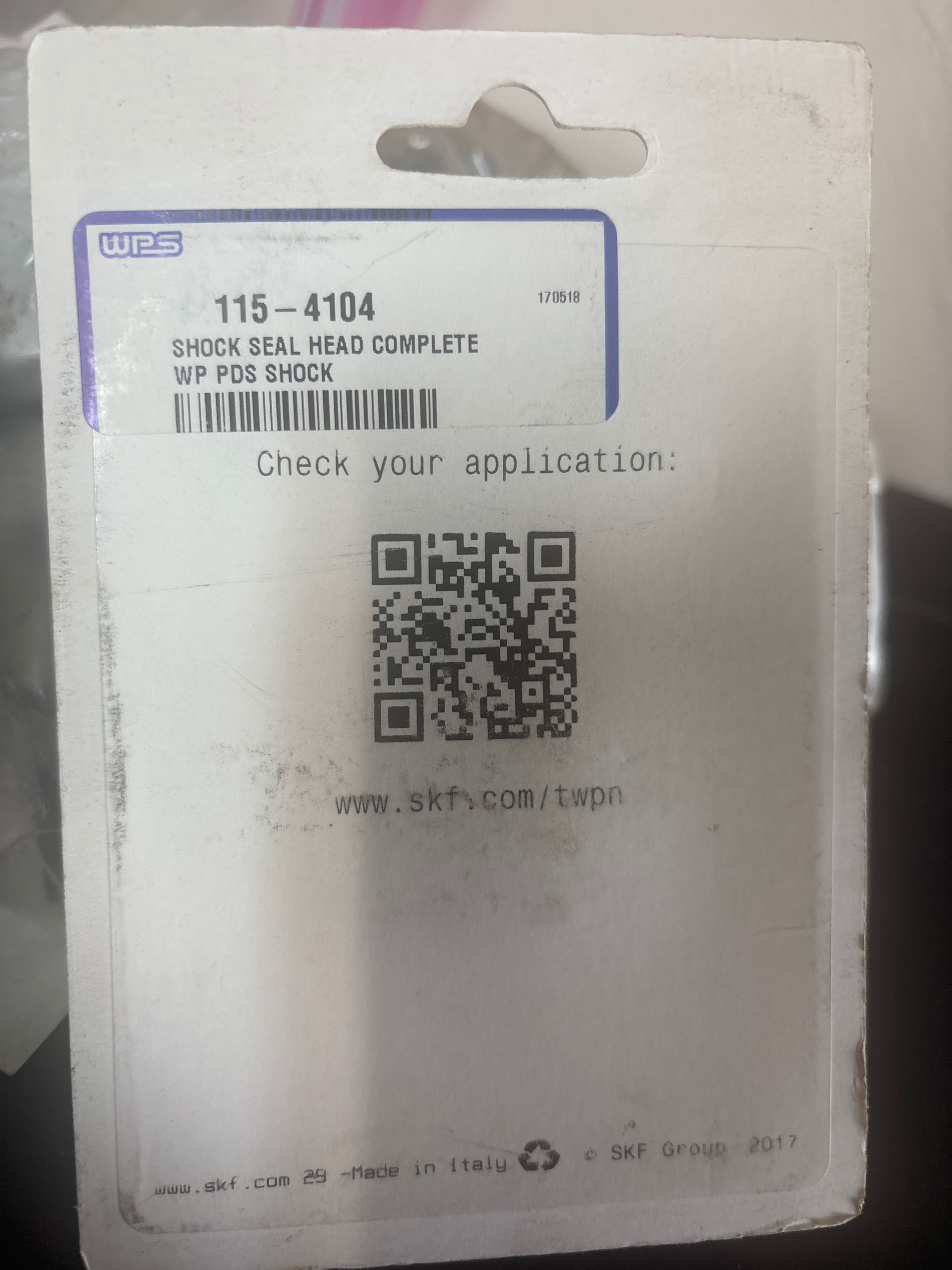 SKF 2.0 WP1850P Shock Seal KTM