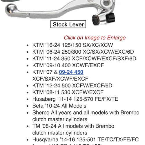 Midwest Mountain Engineering Clutch And Brake Lever
