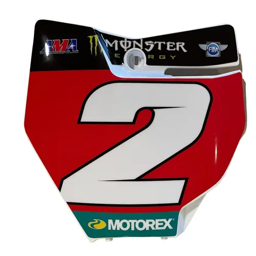 Cooper Webb #2 KTM Replica Front Number Plate - SX Red Plate