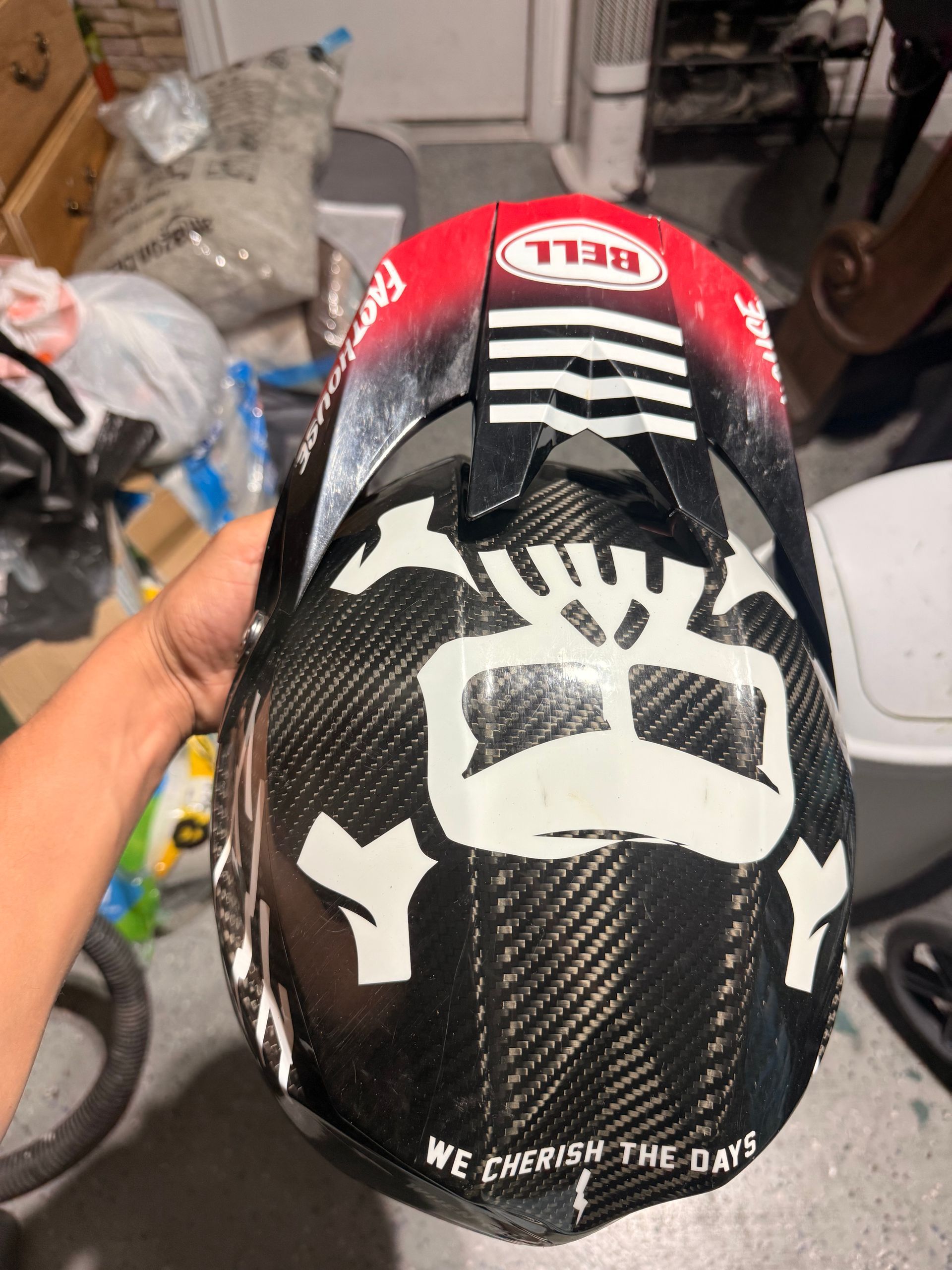 Bell Moto-10 Fasthouse Carbon Helmet (Size M) – Excellent Condition w/ Bag & Box