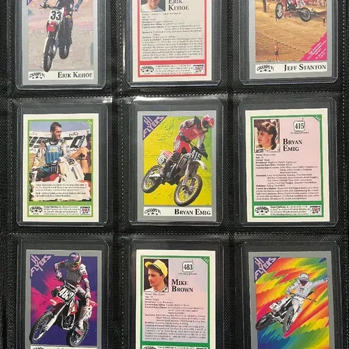 1991 Champs Hi-Flyers Motocross Trading Cards