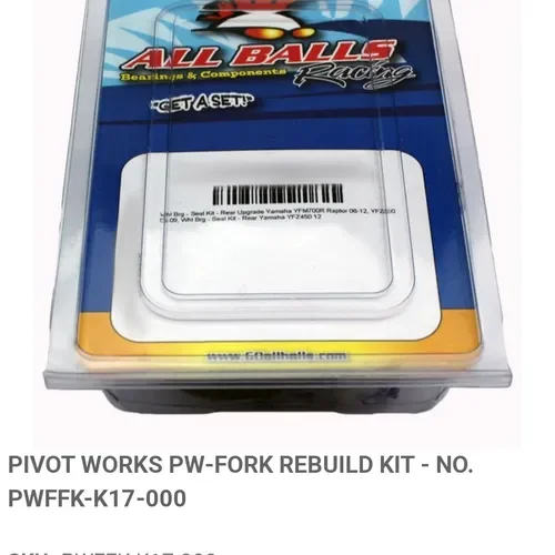 PW Fork Rebuild Kit - W/Bushings and Seals 