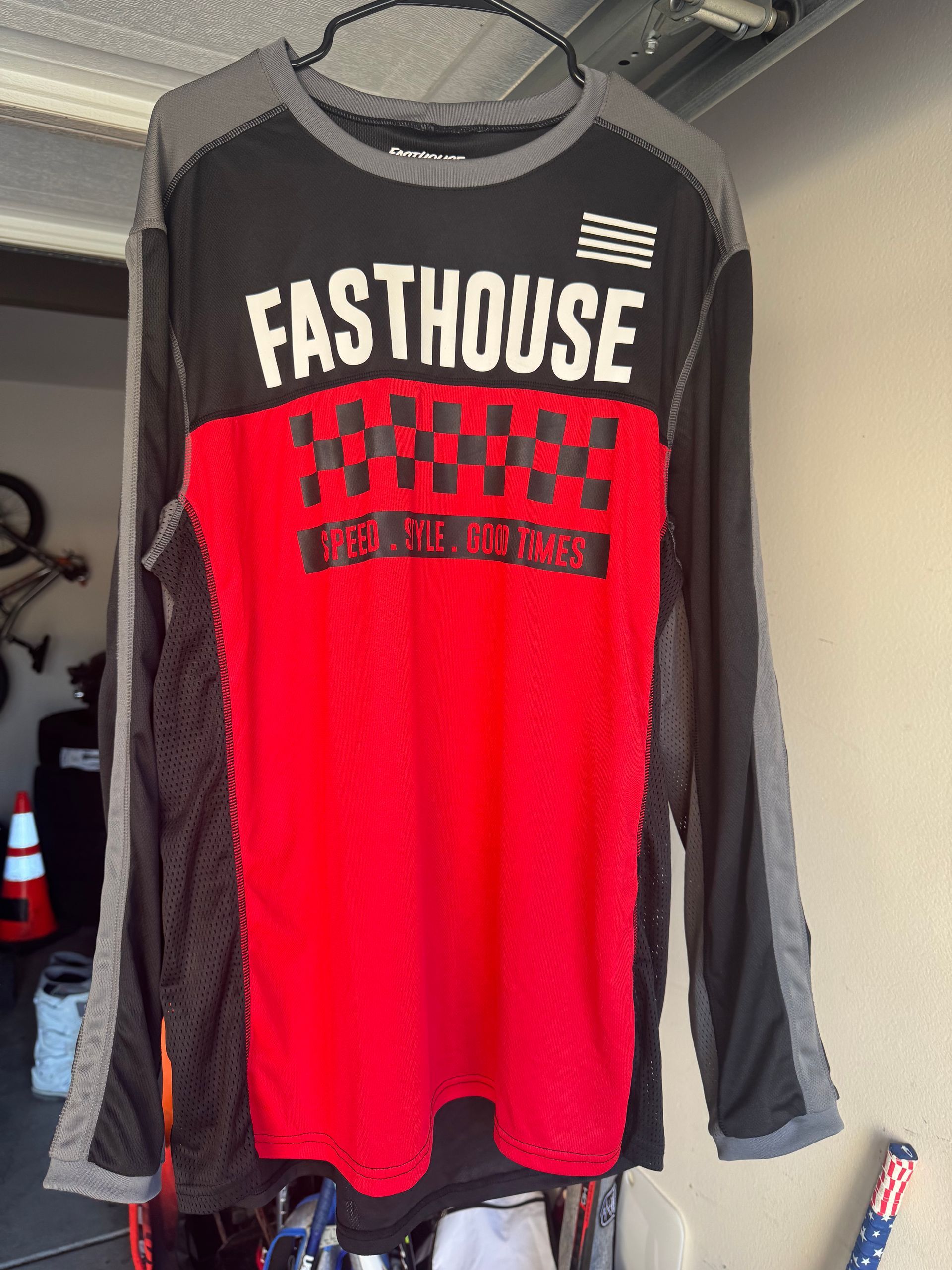 Fasthouse Gear set. 3 Jerseys - XXL, 1 Pant 40W 1 Set Of Gloves.  