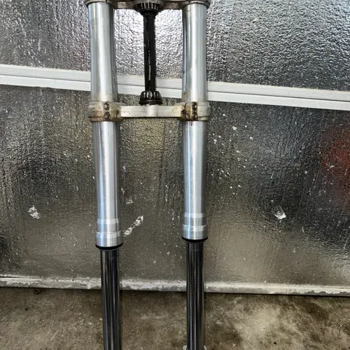 02-08 Ktm 65 Forks & Triple Clamps 