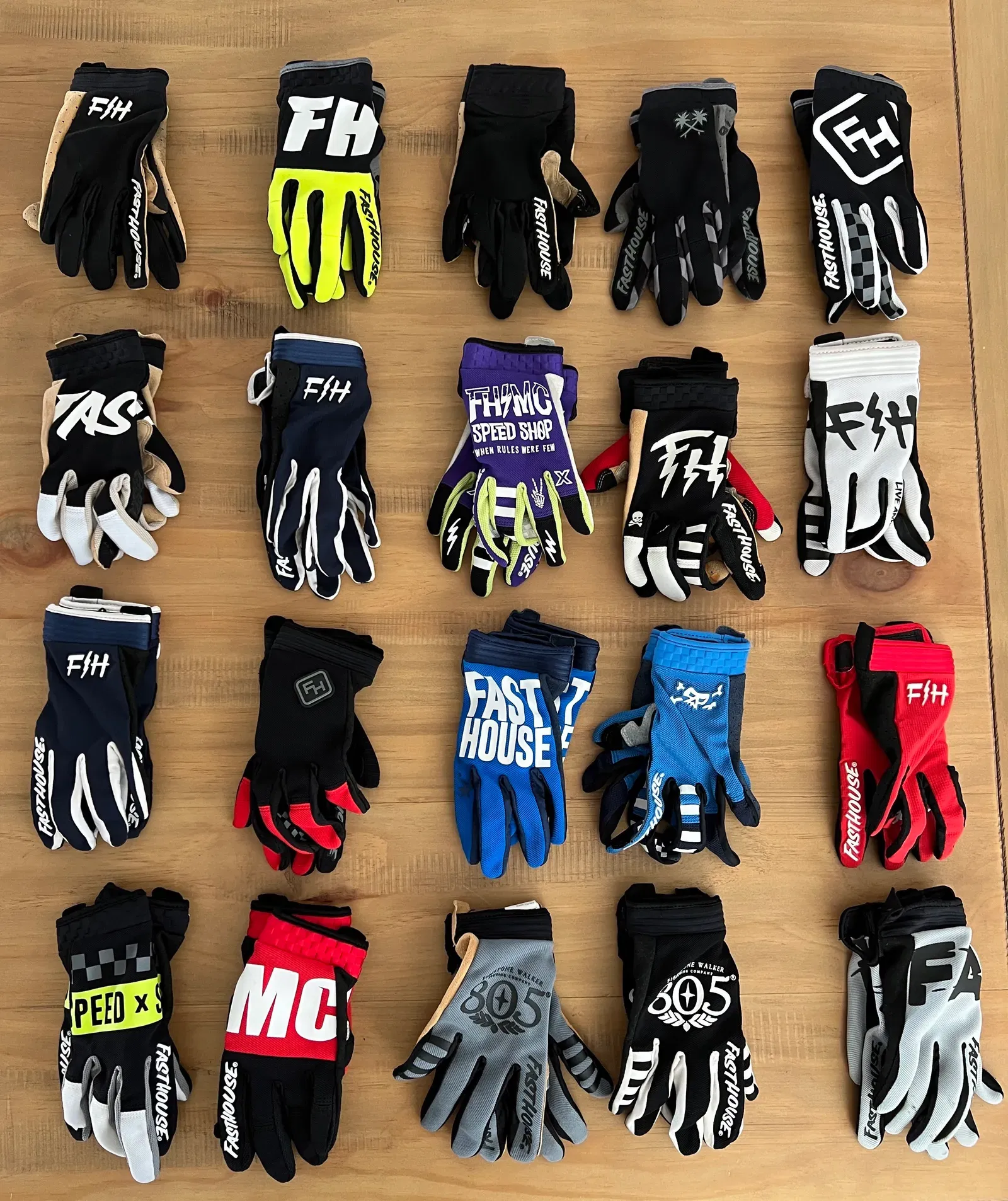 FASTHOUSE Guantes Moto MX niño Fasthouse Speed HW Bl/Ne