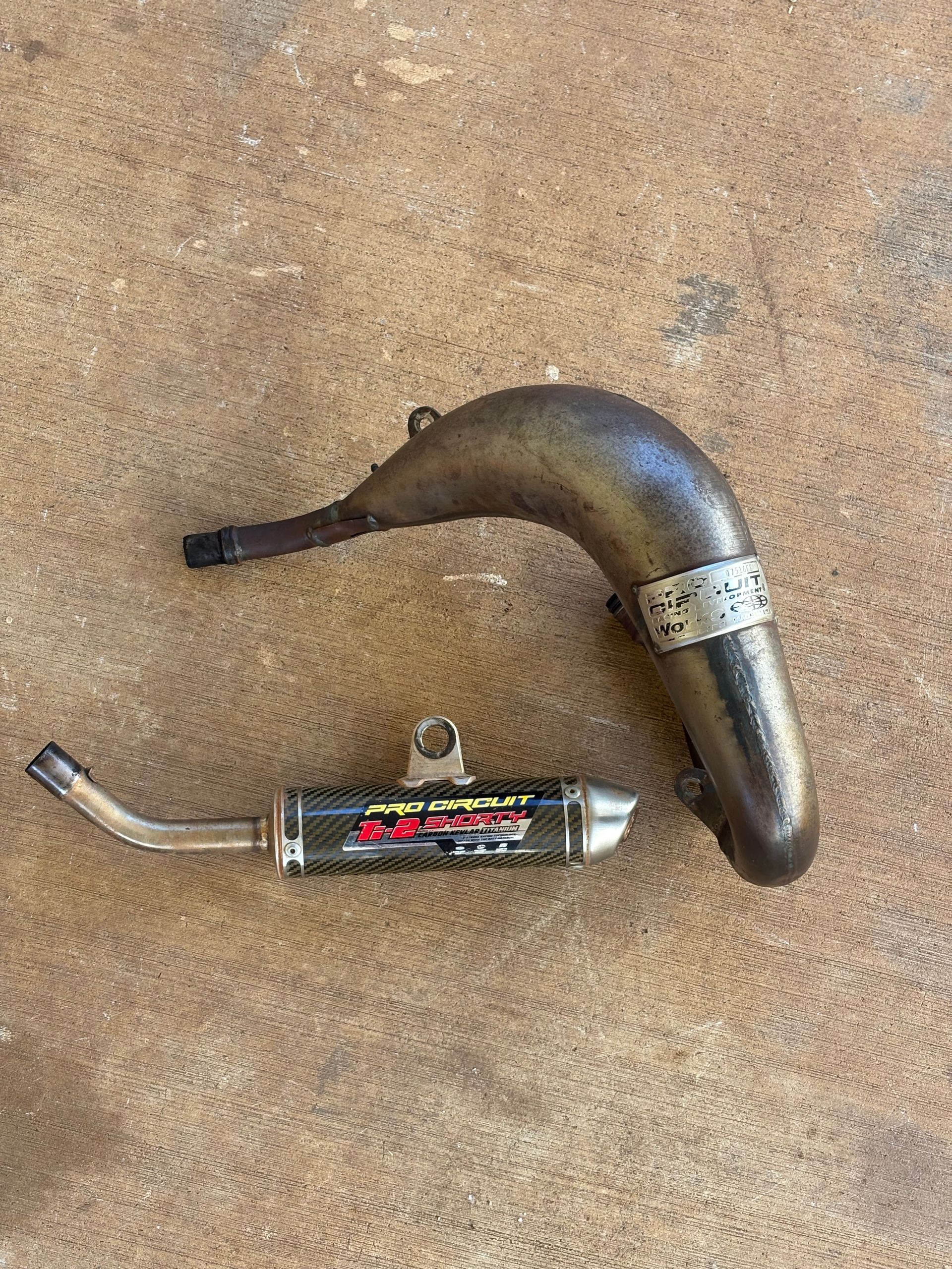 16-23 Ktm Pro Circuit Works Pipe and Carbon Silencer 