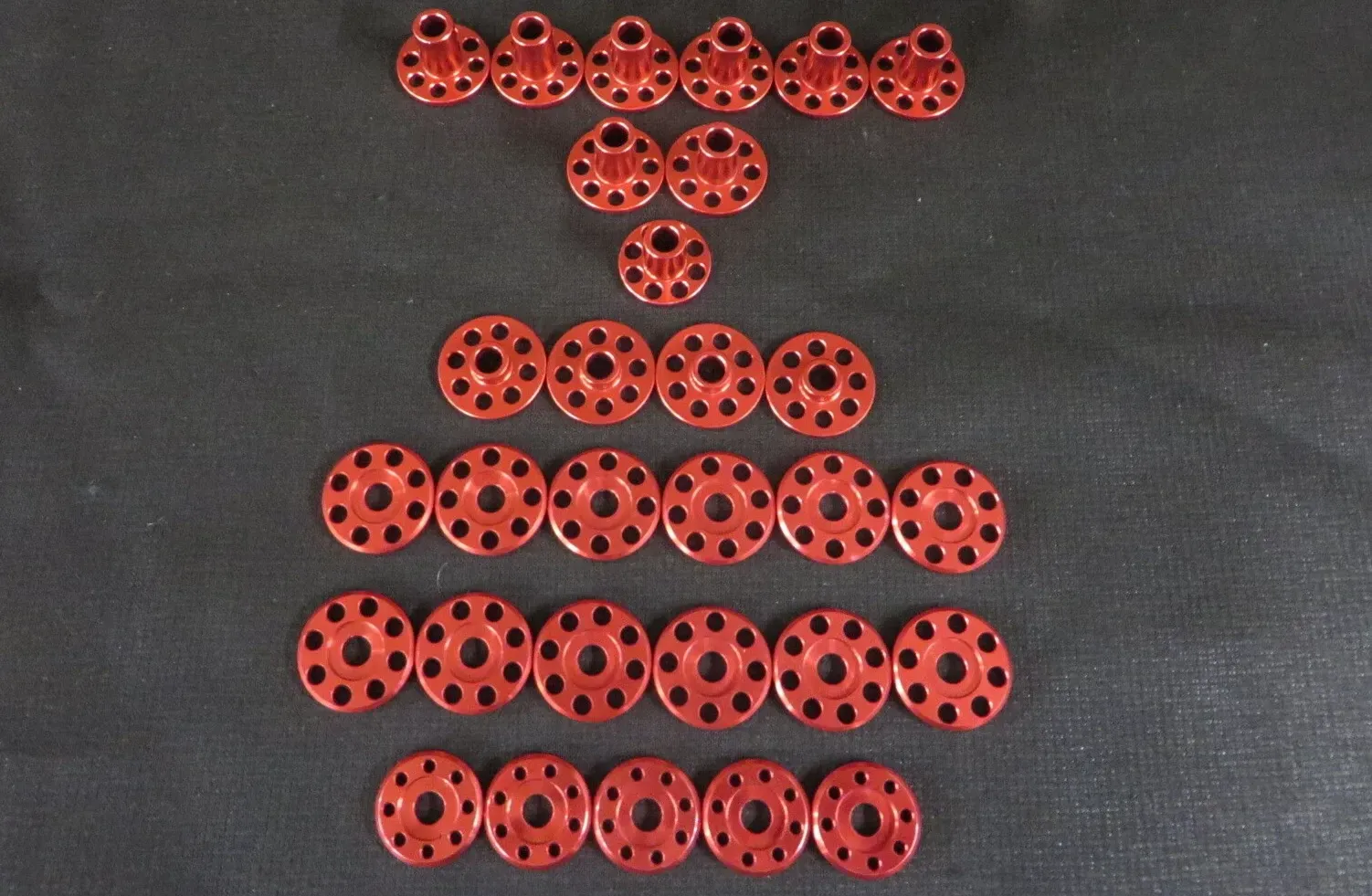 Yamaha YZ250 2008 DOCWOB red 6026 drilled billet aluminium mounting kit
