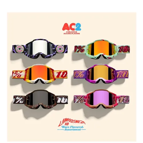 100% Lawrence Limited Edition 6 pack Donut Goggles