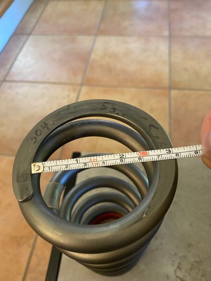 RCS Titanium 5.3NM/5.4 KG Shock Spring