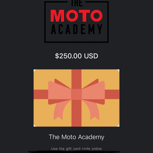 Moto Academy Training Gift Card $250