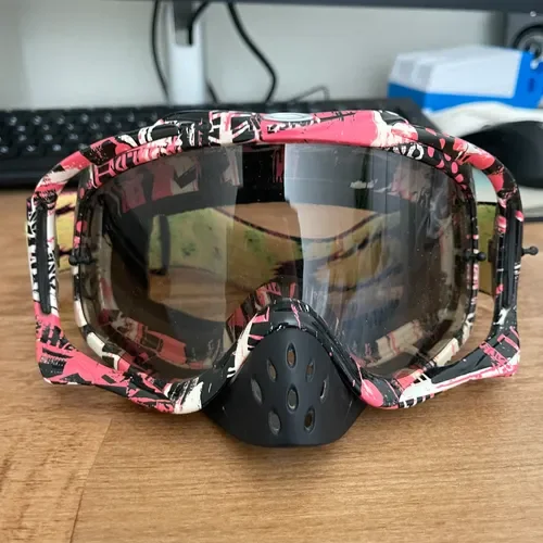 Oakley Crowbar Pink/Flo Goggle Great Condition! 