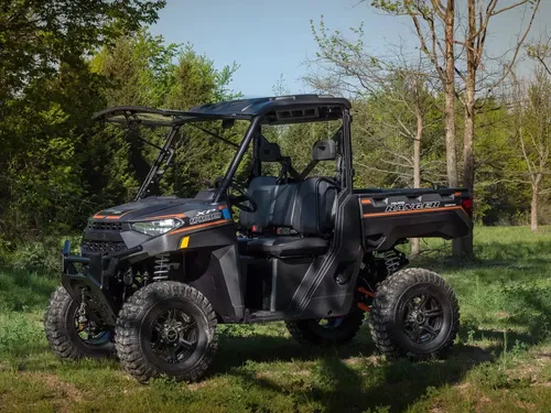 SuperATV Scratch Resistant Flip Windshield for Polaris Ranger XP 1000 (2018+)