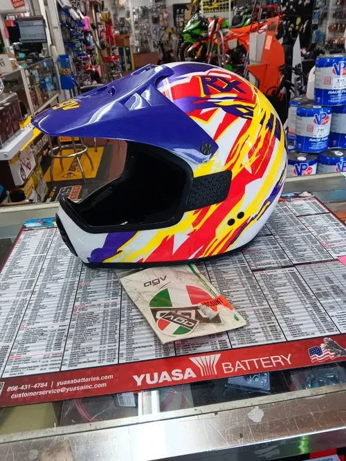NOS Vintage 1994 AGV RX Motocross ATV Off Road Helmet Snell 62 cm Made In Italy