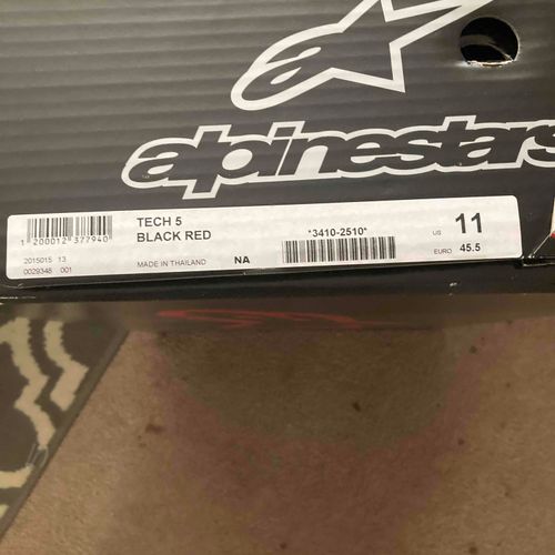 Alpinestars Tech 5 Boots - Size 11