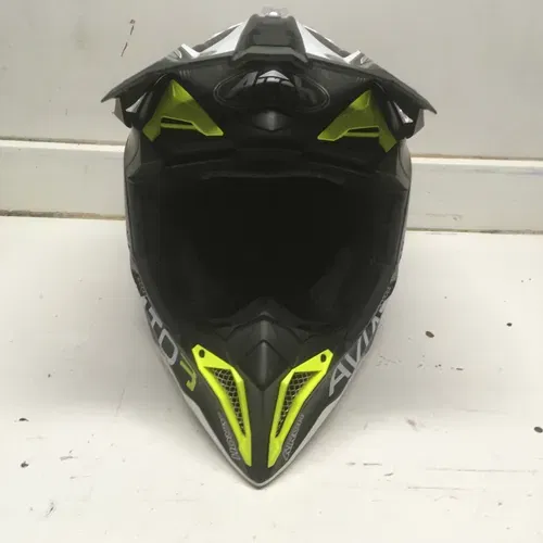 Airoh AVIATOR 3 Carbon Primal Yellow Matt (3k Carbon) Size S