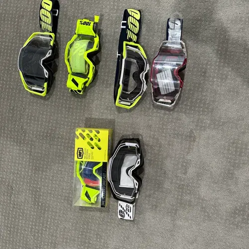 100 Percent Goggle Package New And Used 