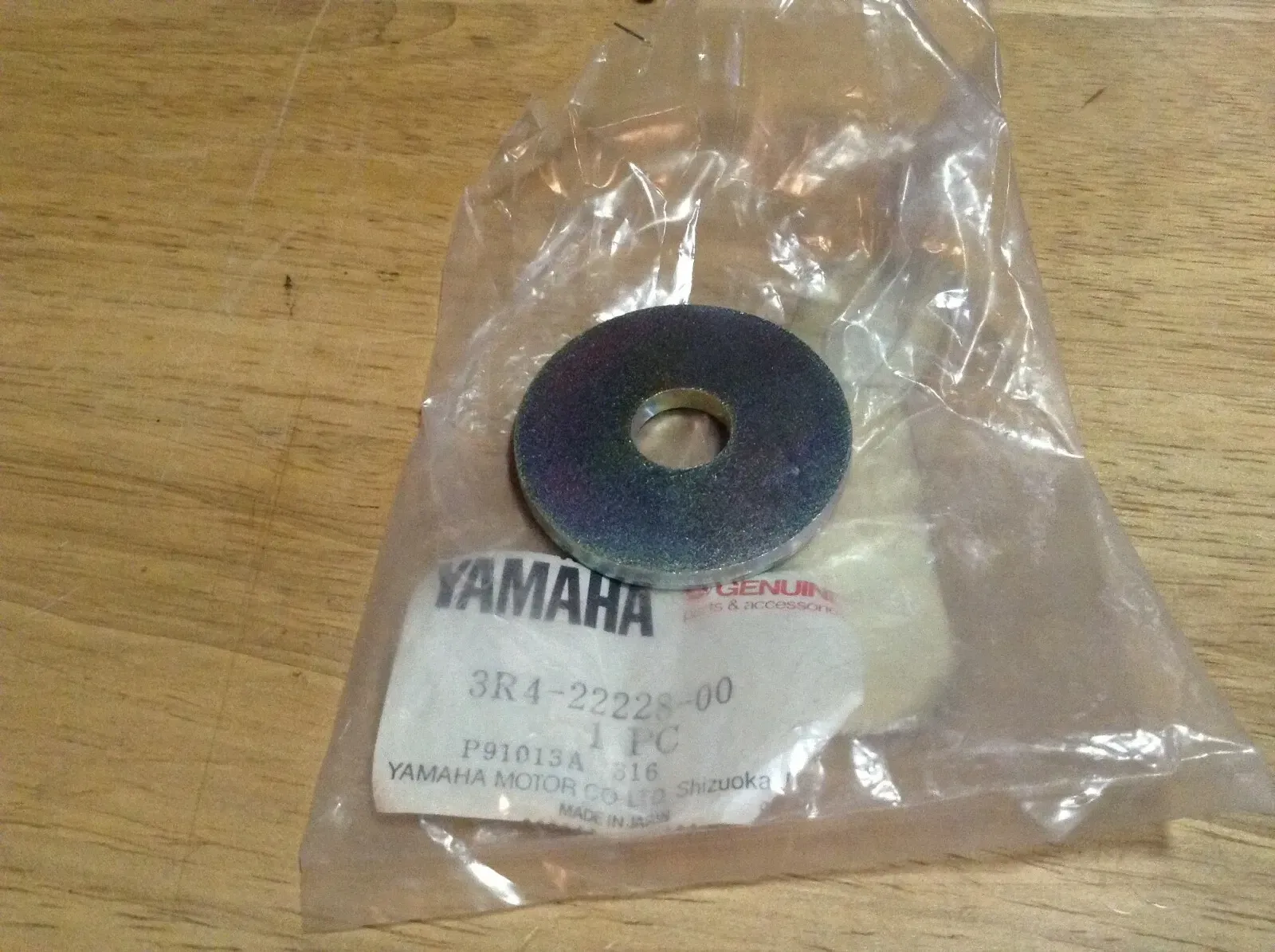 NOS YAMAHA REAR SHOCK BUMP STOP WASHER PLATE IT YZ TT 250 490 465