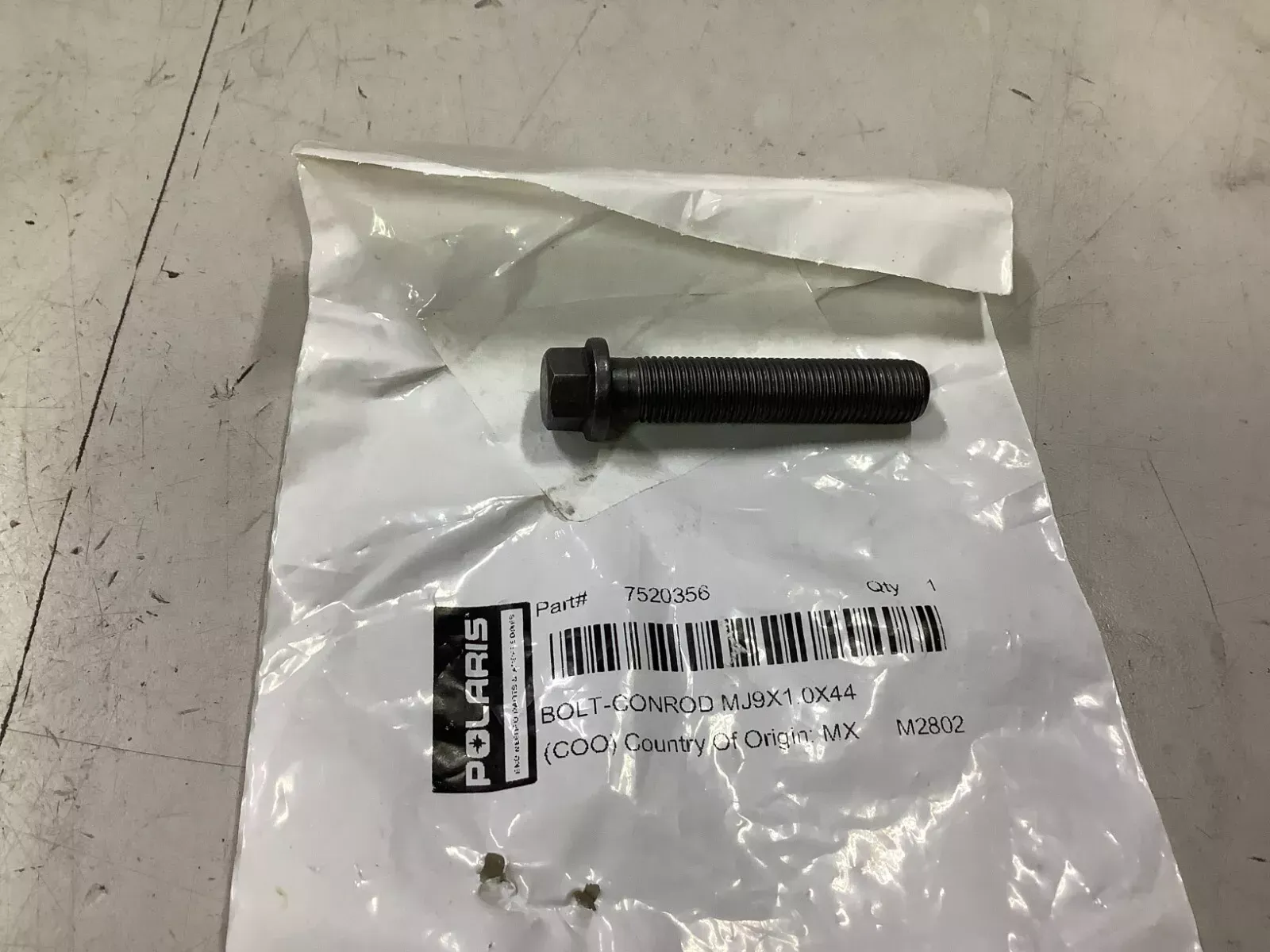 Polaris 7520356 MJ9 x 1 x 44 Conrod Bolt 2016-2024 4 S MD RZR XP Turbo