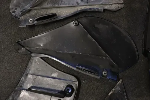 2000 Kawasaki Kx250 Aftermarket Black Plastic Set Fender Shrouds Number Plates