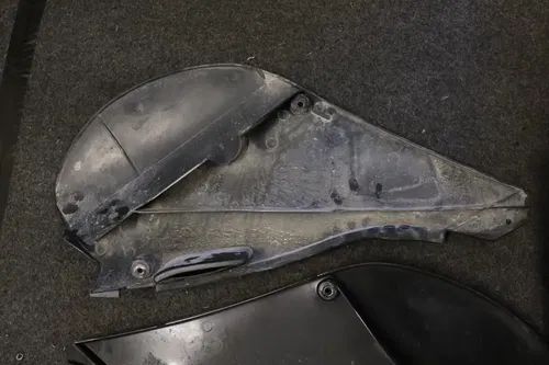 2000 Kawasaki Kx250 Aftermarket Black Plastic Set Fender Shrouds Number Plates