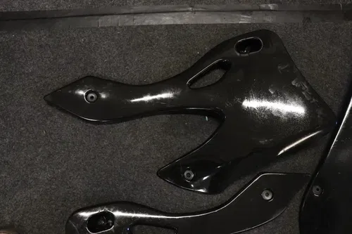 2000 Kawasaki Kx250 Aftermarket Black Plastic Set Fender Shrouds Number Plates