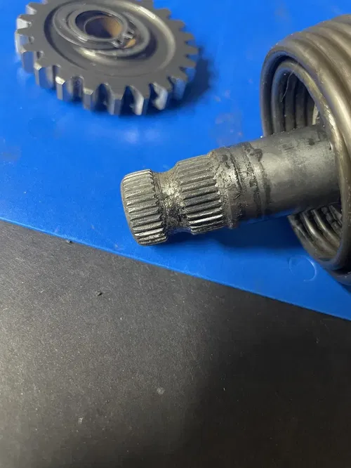 1977 Yamaha Yz400 Kickstart Kick Start Shaft Idler Gear