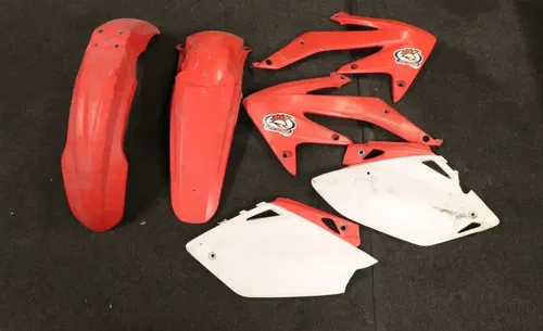 2008 Honda Crf450r Plastic Set Front Rear Fenders Shrouds Number Plates