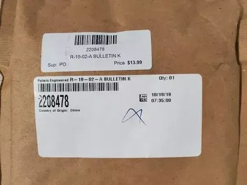 NEW OEM POLARIS 2208478 R-19-02-A BULLETIN K NOS.