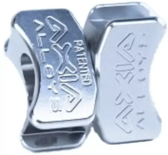 Axia Alloys Silver Windshield Pivoting Clamp to Clamp Chrome Mount MODUNP-C NOS